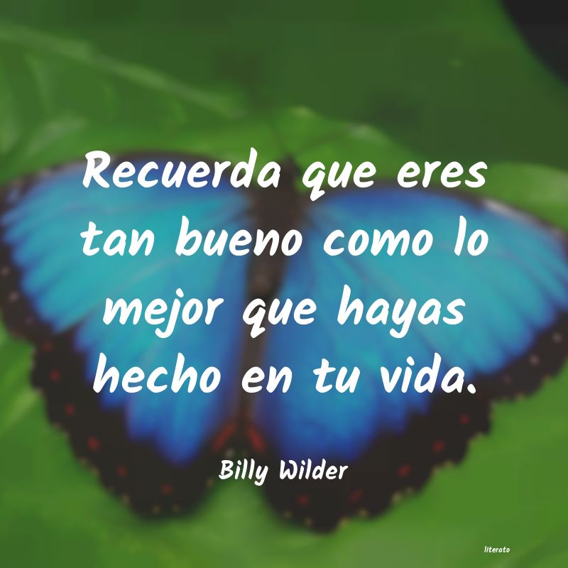 frases de Billy Wilder