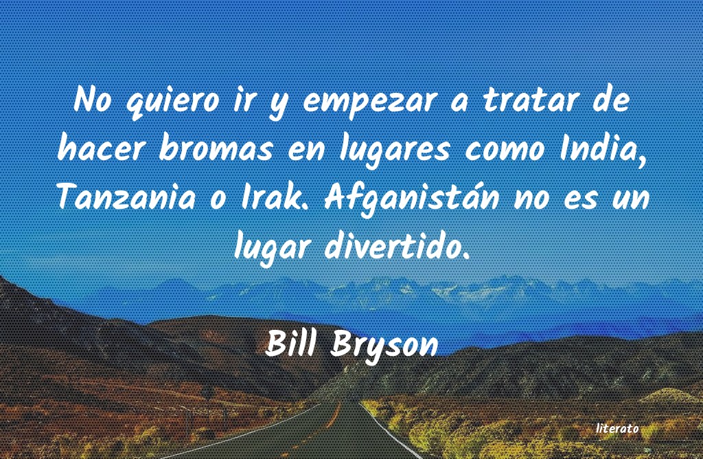 Frases de Bill Bryson