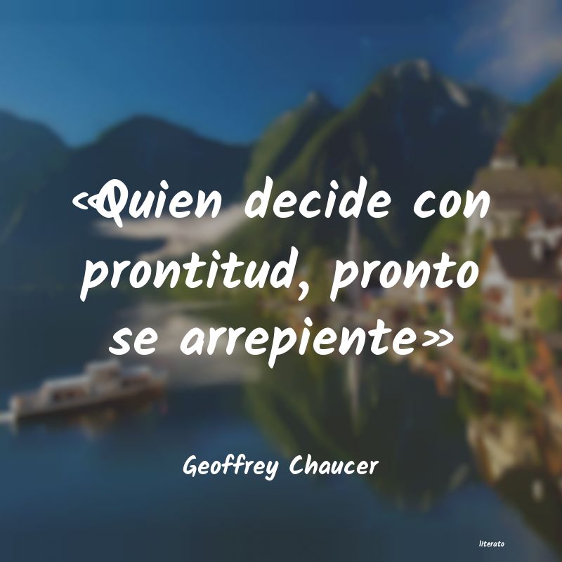 Frases de Geoffrey Chaucer