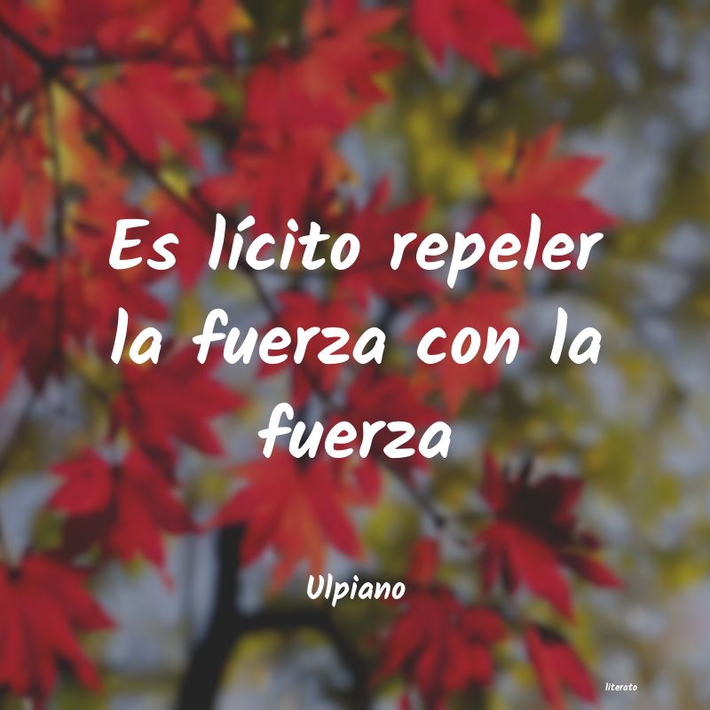 frases de Ulpiano