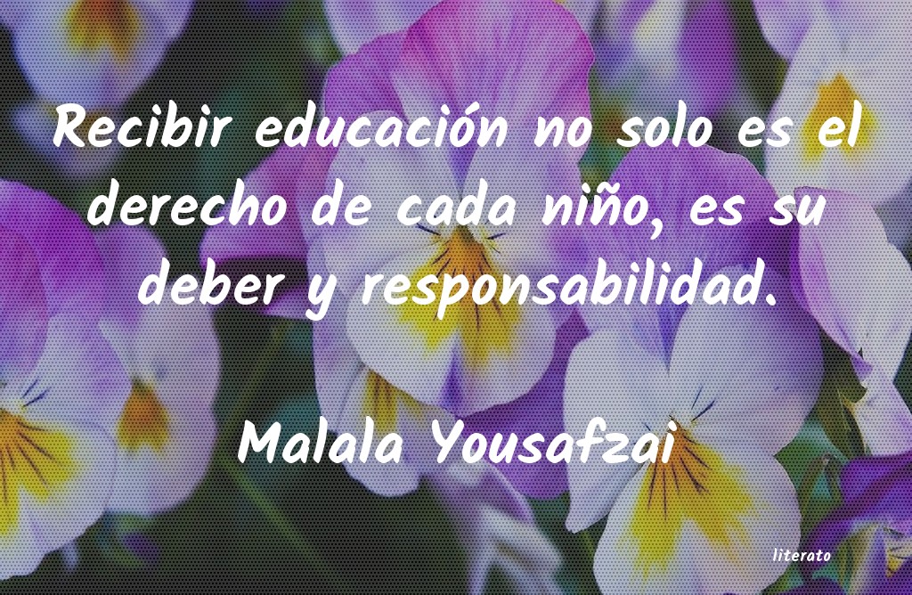 Frases de Malala Yousafzai