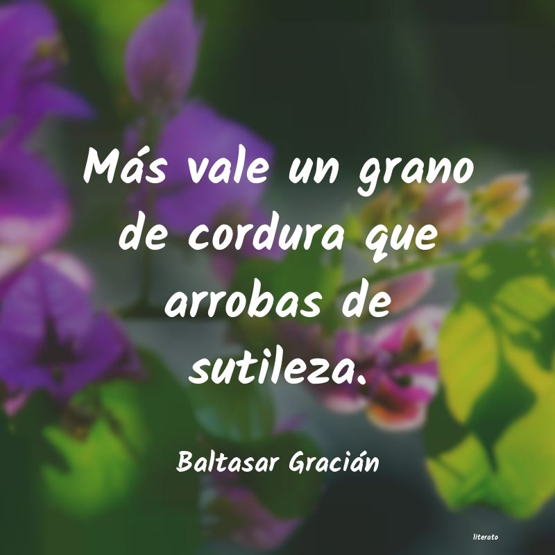 Frases de Baltasar Gracián