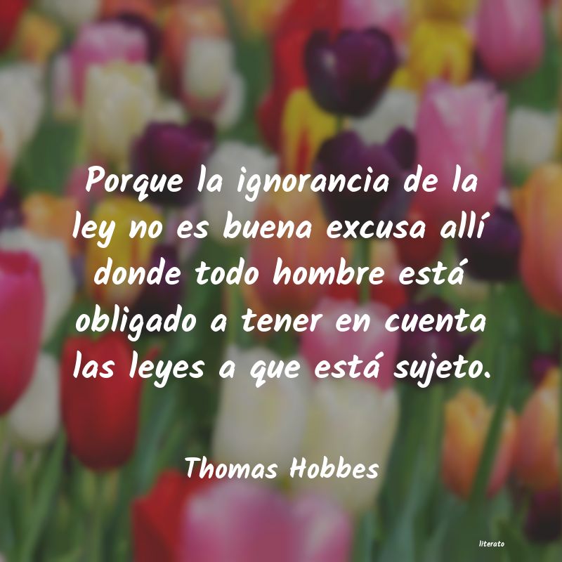 frases de Thomas Hobbes