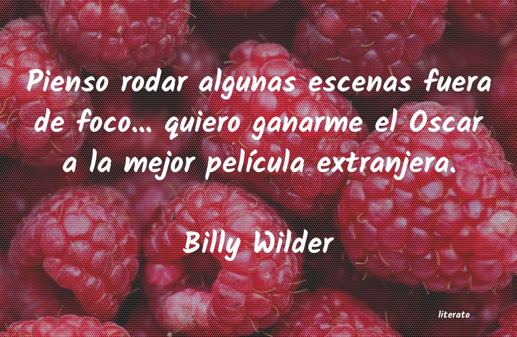frases de Billy Wilder