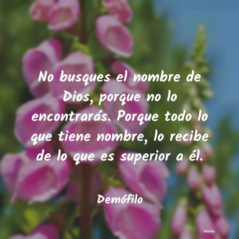 frases de Demófilo