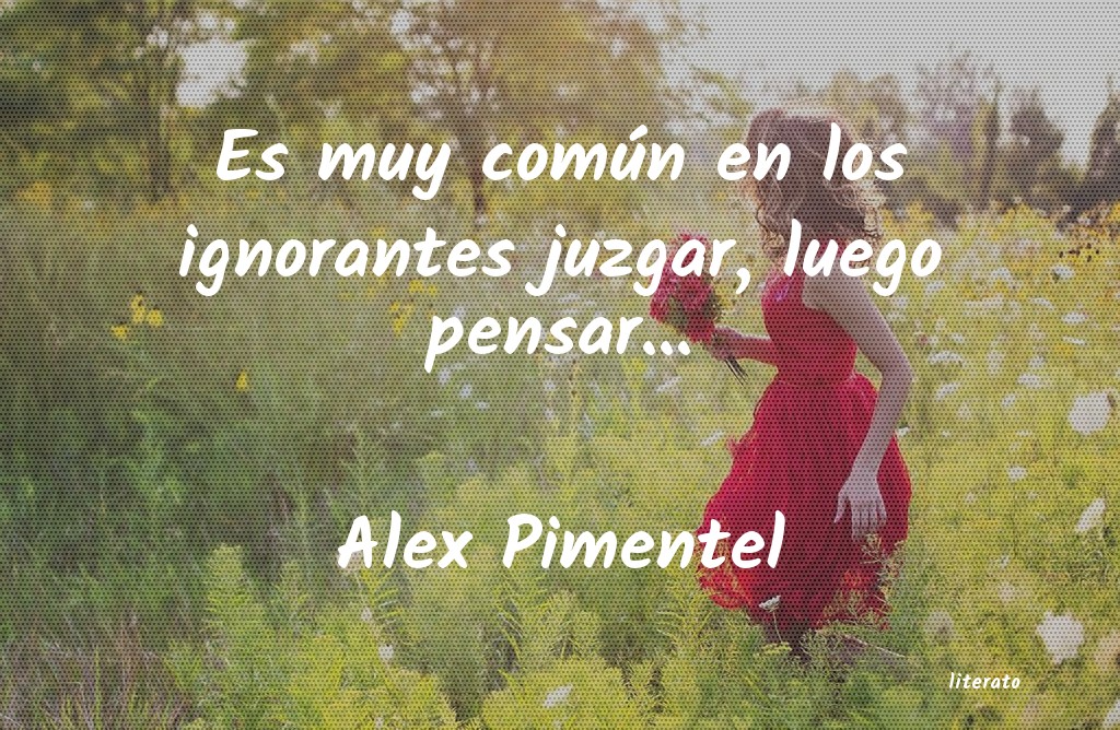 Frases de Alex Pimentel