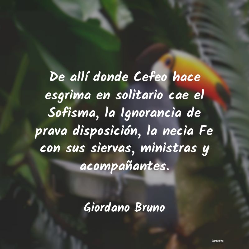 Frases de Giordano Bruno