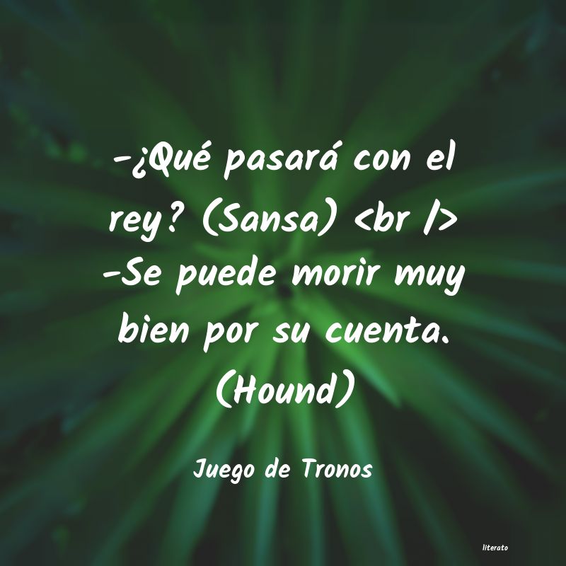 frases de Juego de Tronos