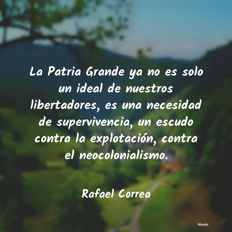 frases de Rafael Correa