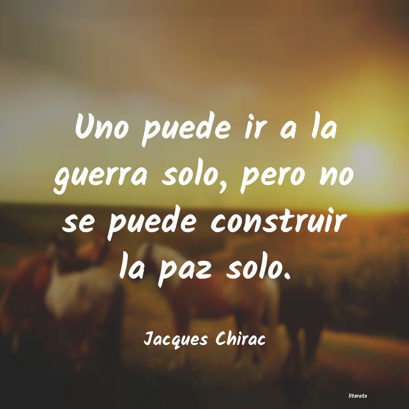 Frases de Jacques Chirac