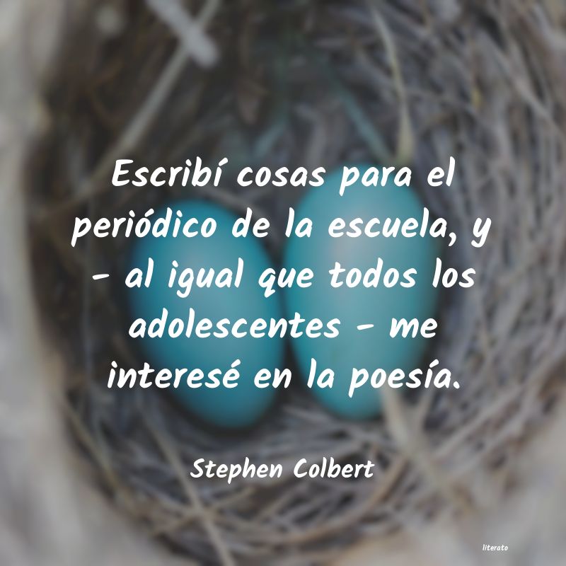 <ol class='breadcrumb' itemscope itemtype='http://schema.org/BreadcrumbList'>
<li itemprop='itemListElement'><a href='/autores/'>Autores</a></li>
<li itemprop='itemListElement'><a href='/autor/stephen_colbert/'>stephen colbert</a></li>
</ol>