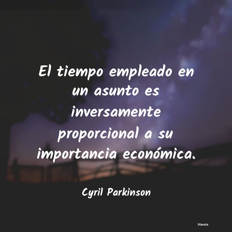 frases de Cyril Parkinson