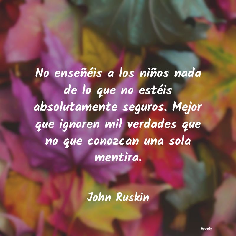 frases de John Ruskin