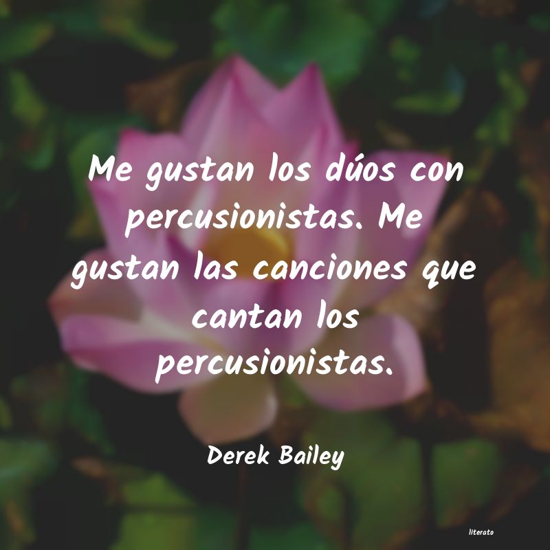 frases de Derek Bailey