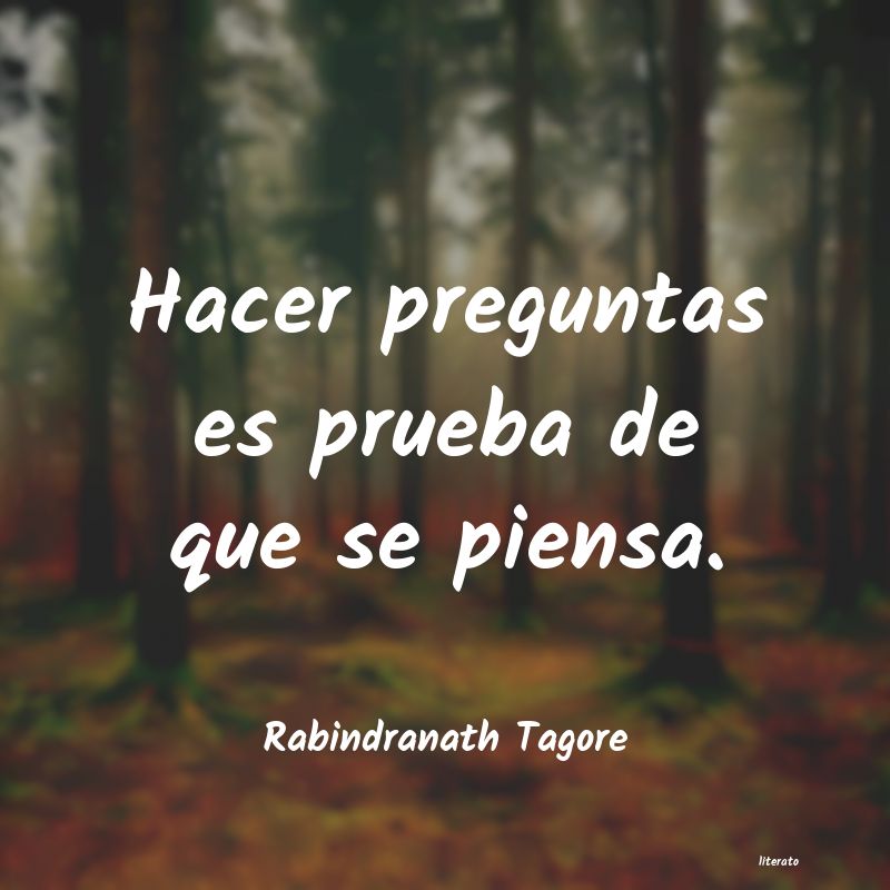 Frases de Rabindranath Tagore