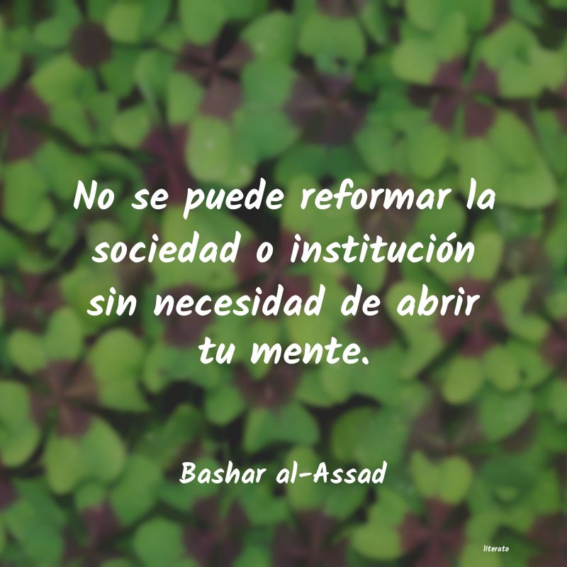 Frases de Bashar al-Assad