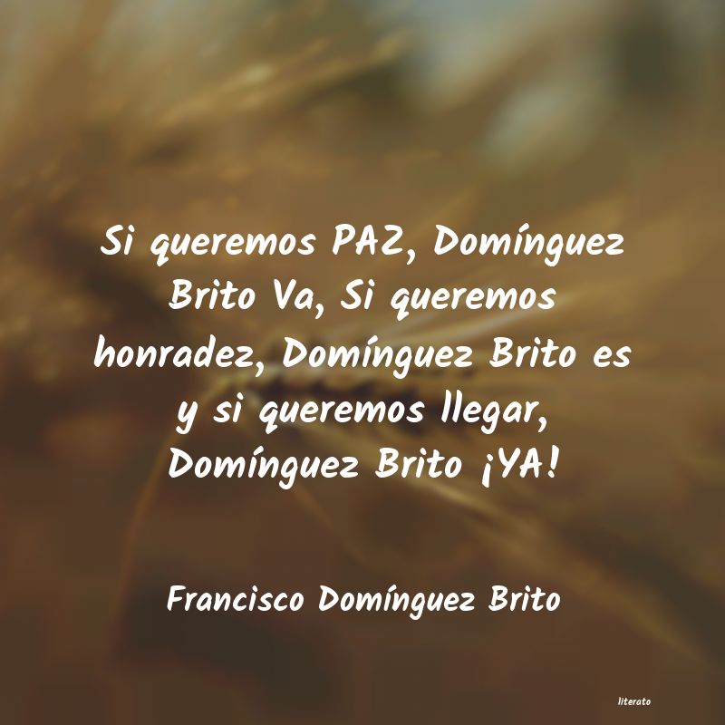 Frases de Francisco Domínguez Brito