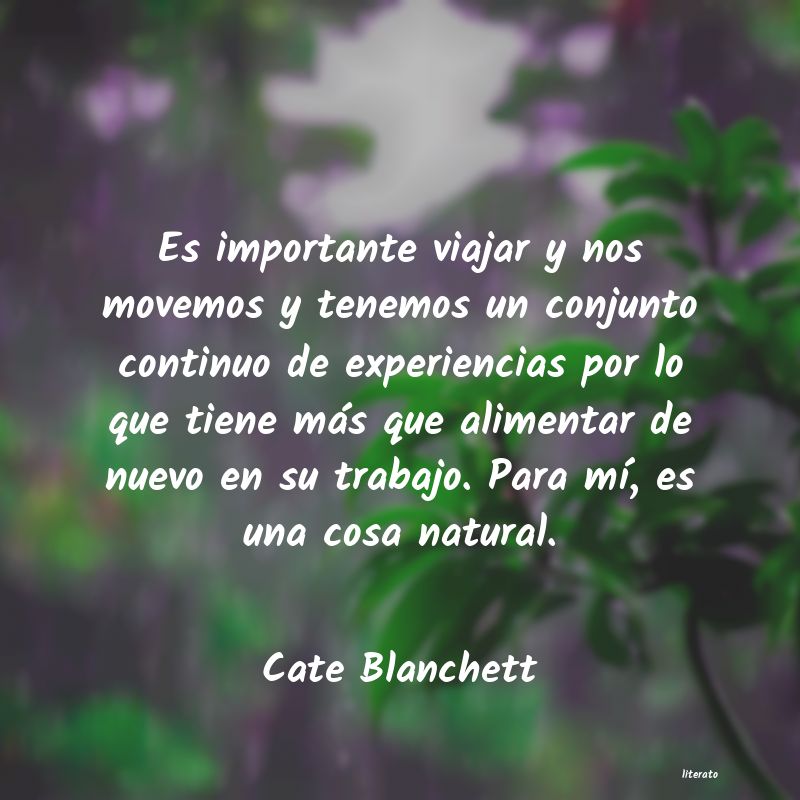 Frases de Cate Blanchett