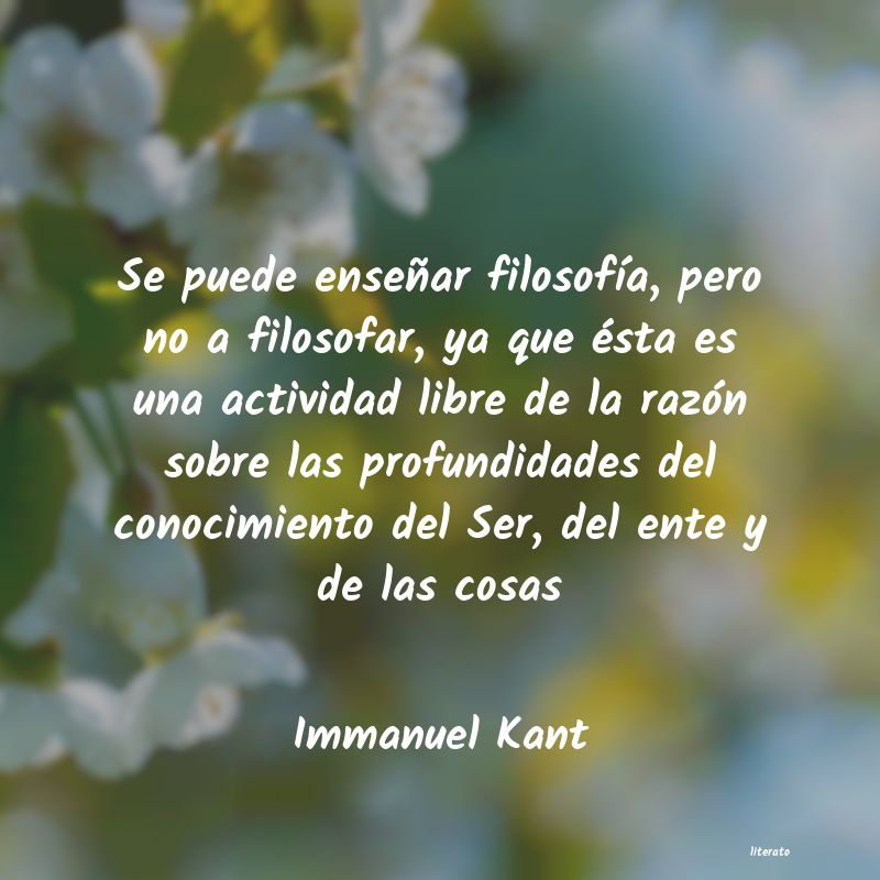 Frases de Immanuel Kant