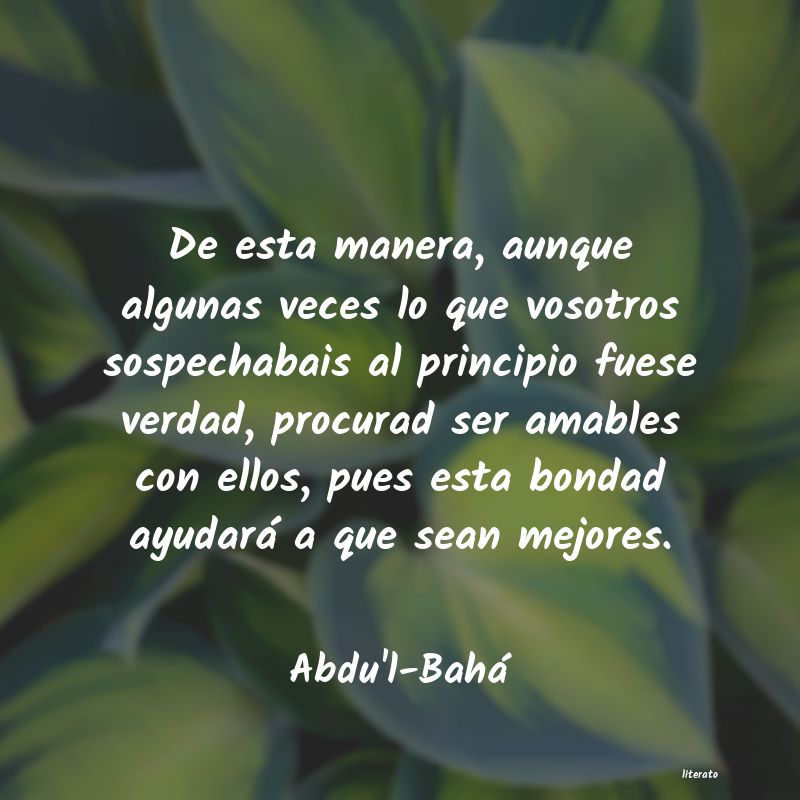 Frases de Abdu'l-Bahá