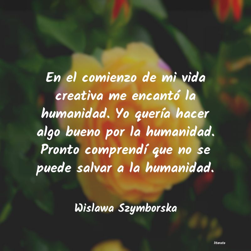 Frases de Wislawa Szymborska