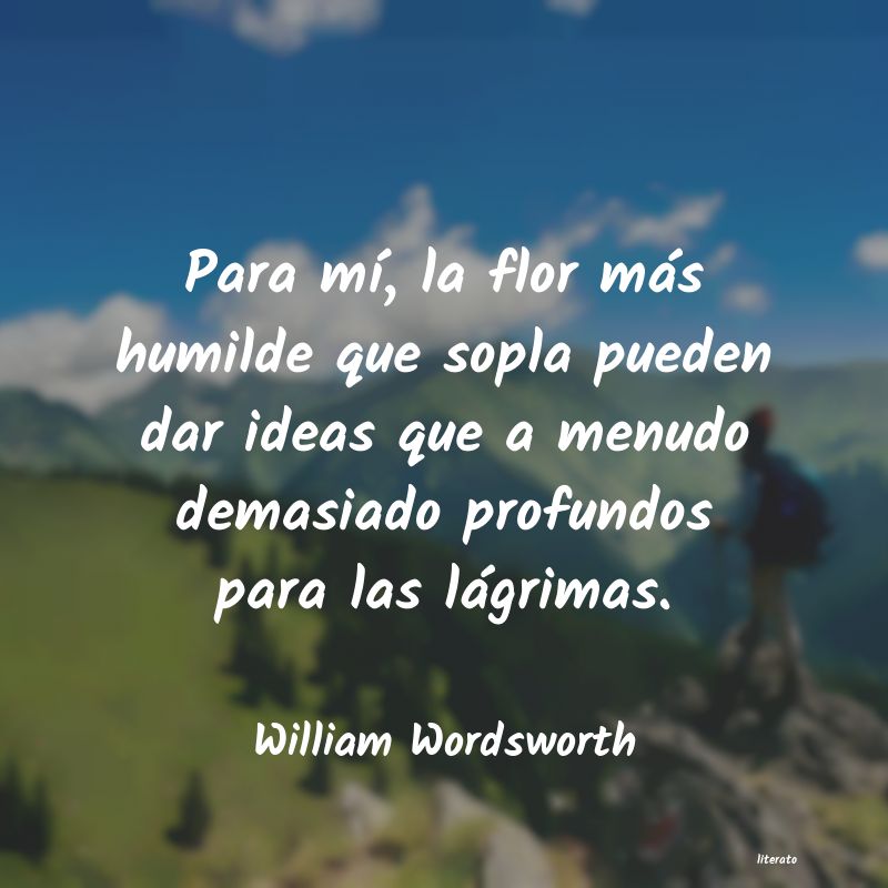 Frases de William Wordsworth