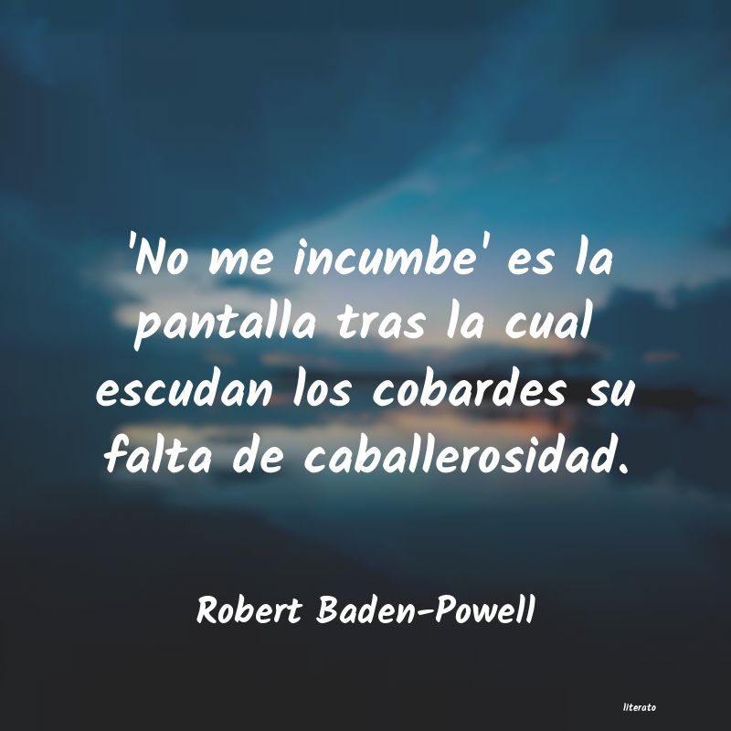 frases de Robert Baden-Powell