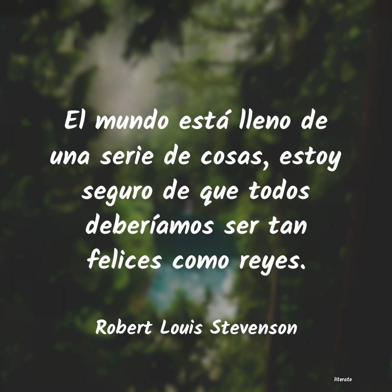 Frases de Robert Louis Stevenson