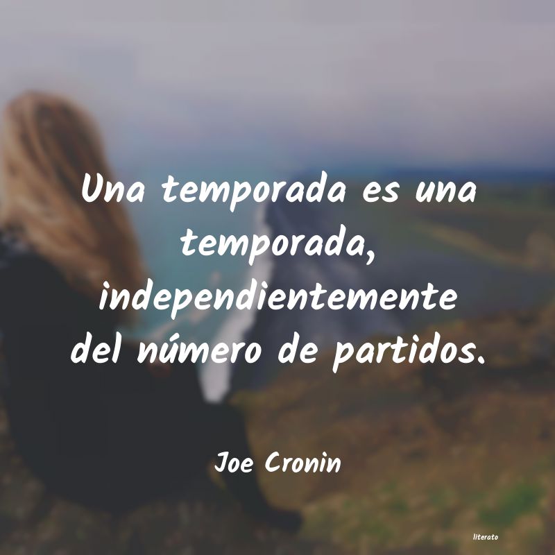 frases de Joe Cronin