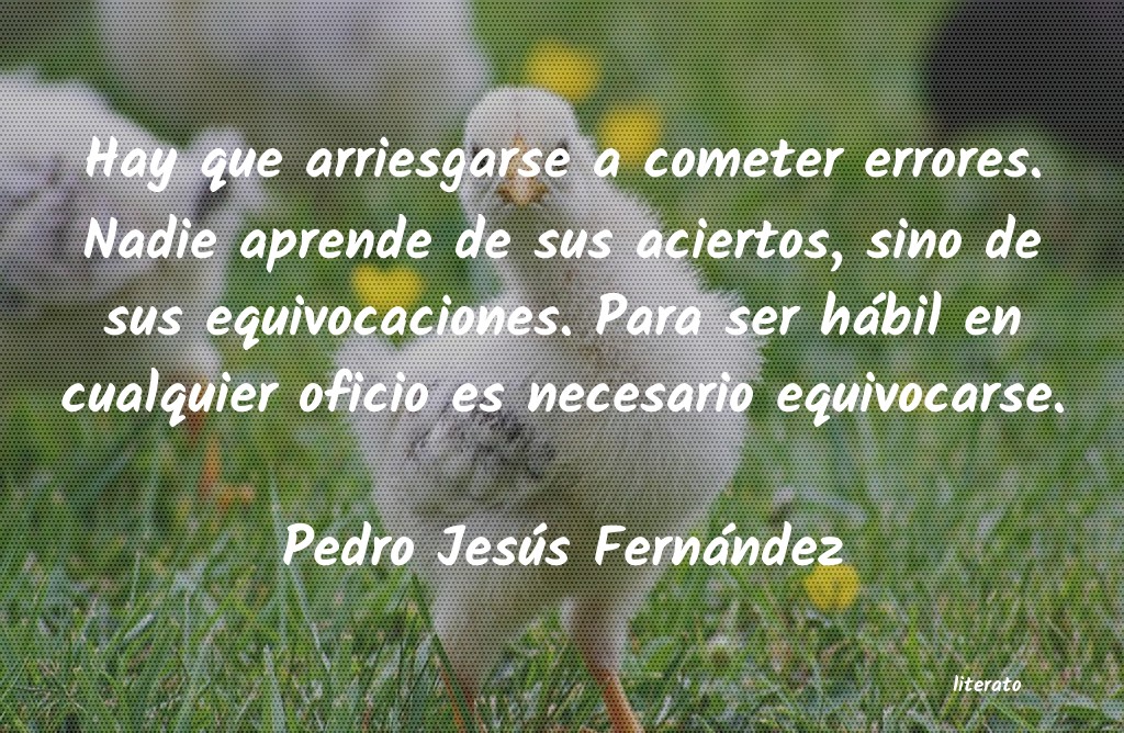 Frases de Pedro Jesús Fernández