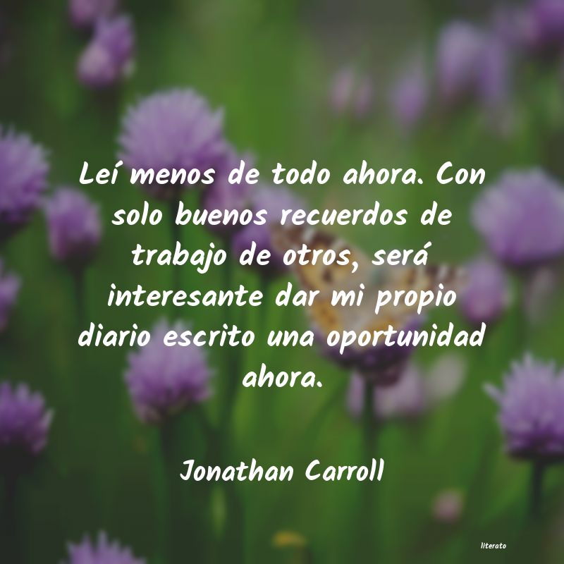 Frases de Jonathan Carroll