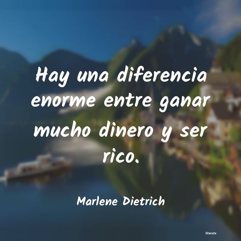 Frases de Marlene Dietrich