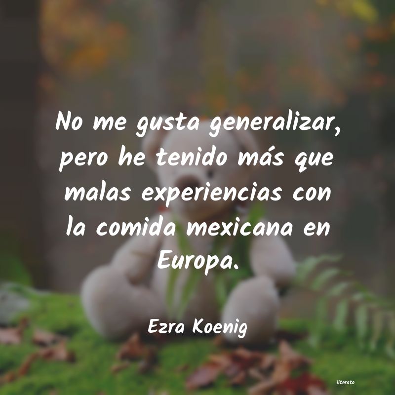 Frases de Ezra Koenig