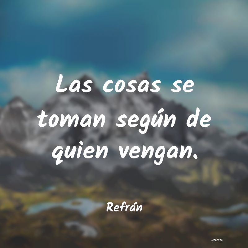 Frases de Refrán