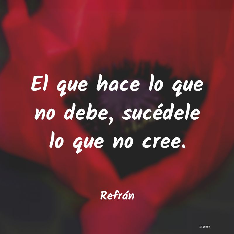 Frases de Refrán