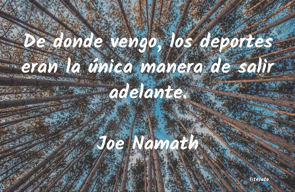 frases de Joe Namath