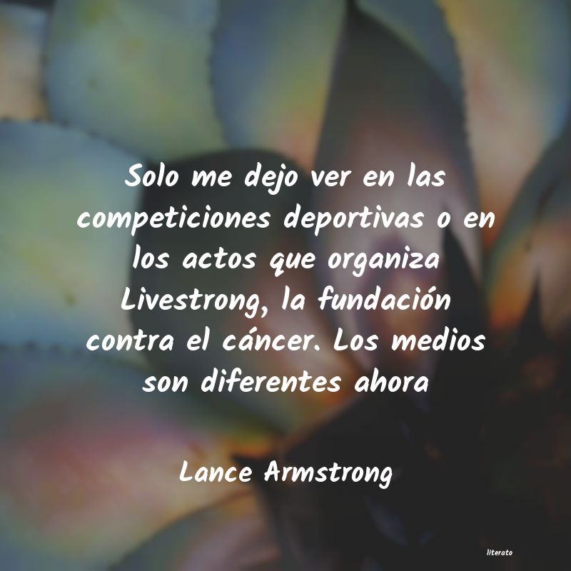 frases de Lance Armstrong