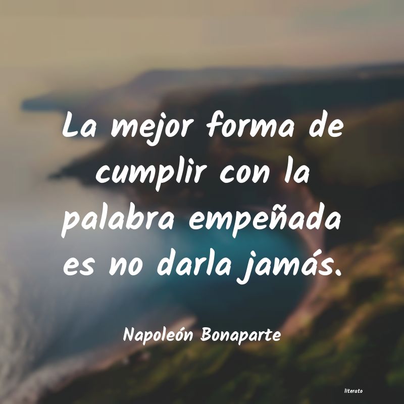 frases de Napoleón Bonaparte