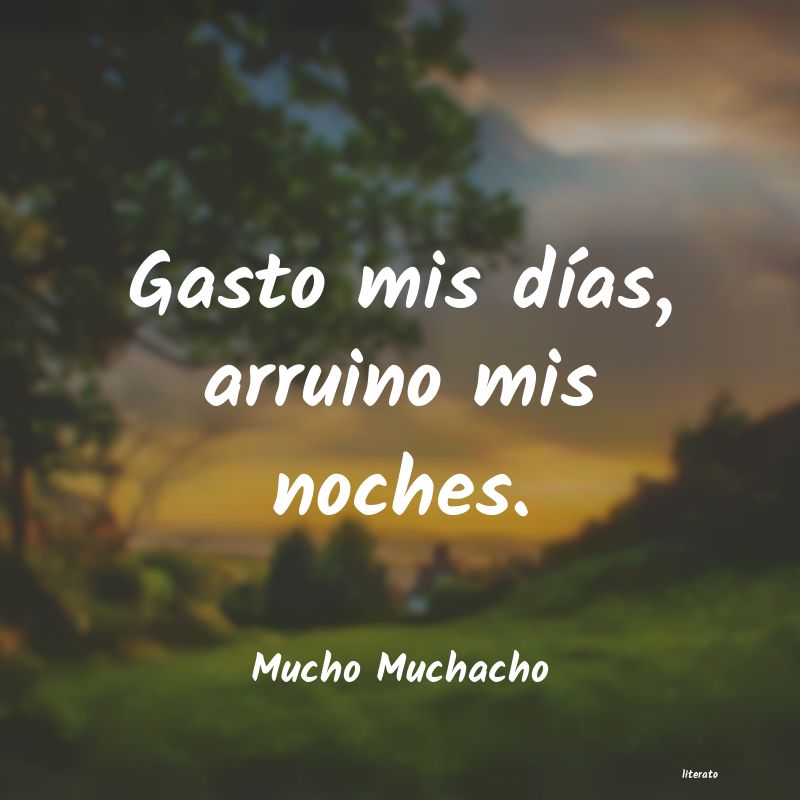 Frases de Mucho Muchacho