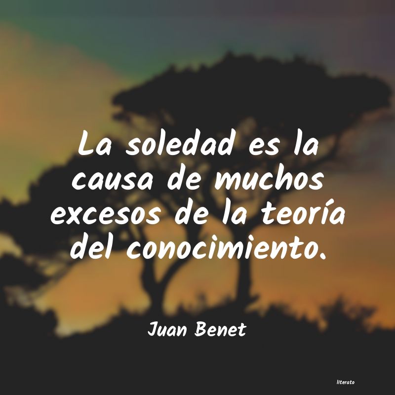 Frases de Juan Benet