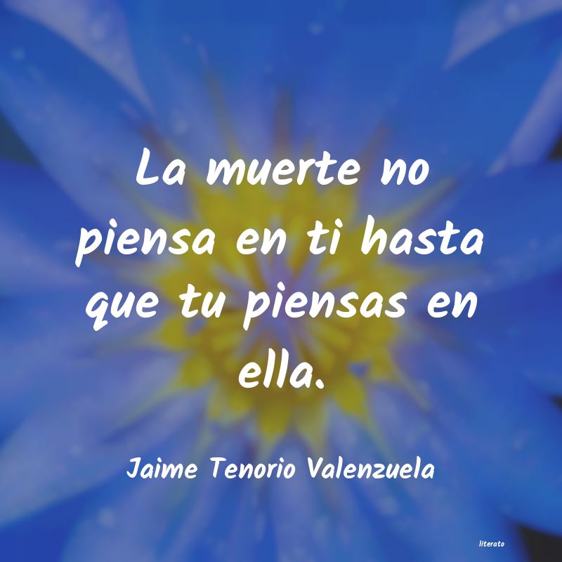 frases de Jaime Tenorio Valenzuela
