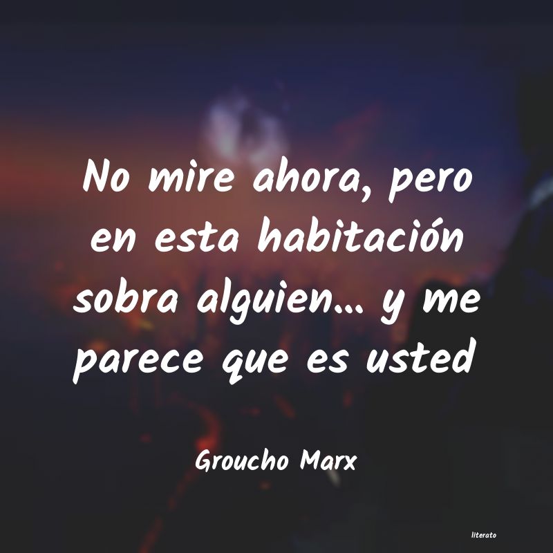 frases de Groucho Marx