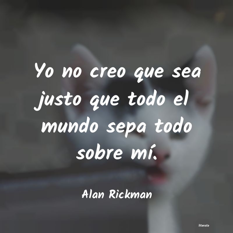 frases de Alan Rickman