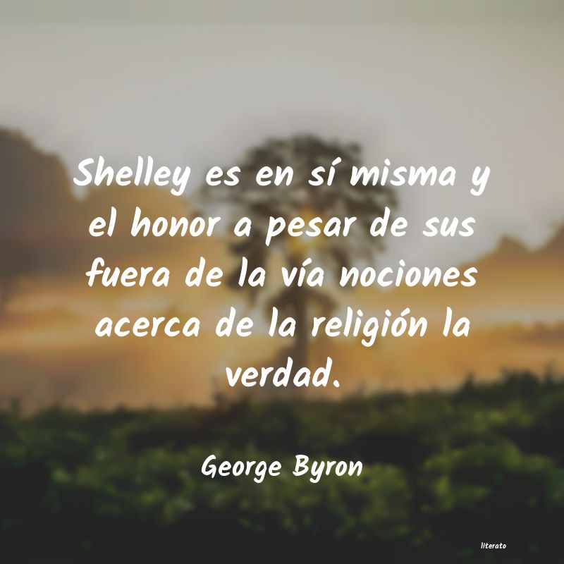 frases de George Byron