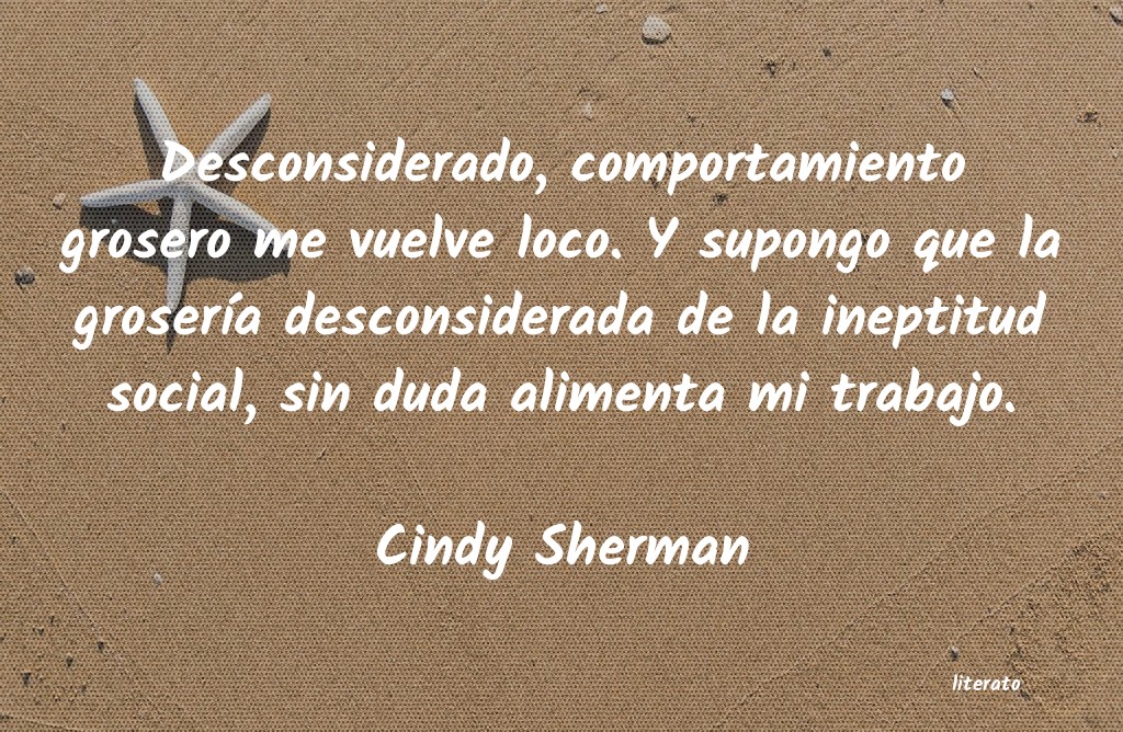 Frases de Cindy Sherman