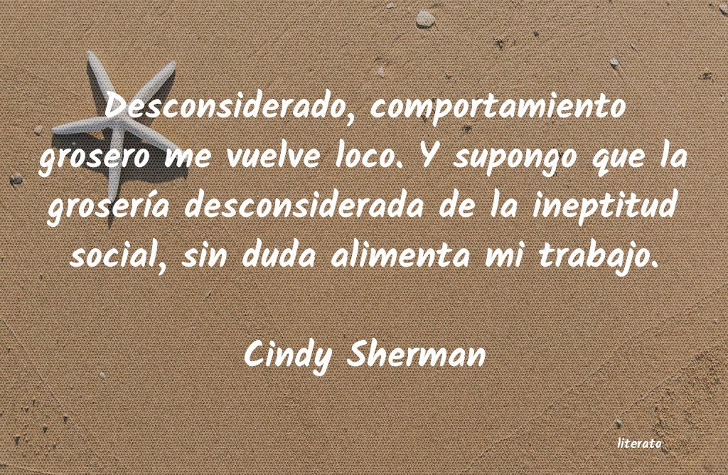 frases de Cindy Sherman