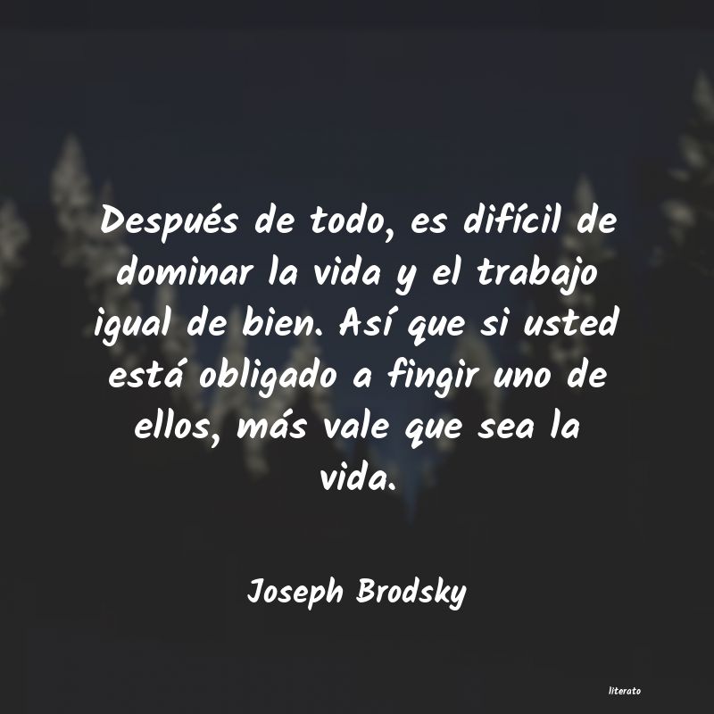 frases de Joseph Brodsky