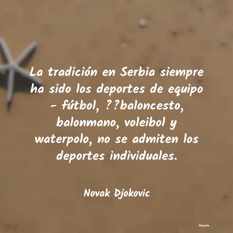 Frases de Novak Djokovic