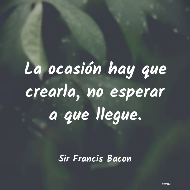 frases de Sir Francis Bacon