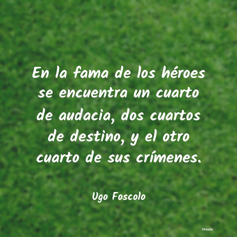 frases de Ugo Foscolo